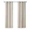 Kirkland's Home Neutral Basketweave Curtain Panel Set, 84 In.- Curtains & Drapes