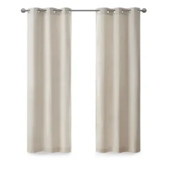 Kirkland's Home Neutral Basketweave Curtain Panel Set, 84 In.- Curtains & Drapes