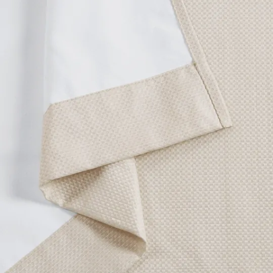 Kirkland's Home Neutral Basketweave Curtain Panel Set, 84 In.- Curtains & Drapes