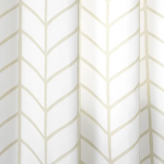 Kirkland's Home Neutral Chevron 2-Pc. Curtain Panel Set, 84 In.- Curtains & Drapes