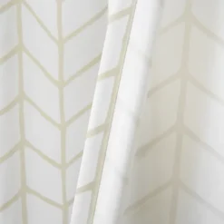 Kirkland's Home Neutral Chevron 2-Pc. Curtain Panel Set, 84 In.- Curtains & Drapes
