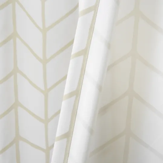 Kirkland's Home Neutral Chevron 2-Pc. Curtain Panel Set, 84 In.- Curtains & Drapes