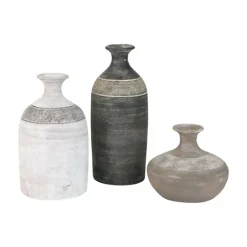 Kirkland's Home Neutral Clay Vessel Vases, Set Of 3- Vases