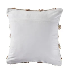 Kirkland's Home Neutral Geometric Pom Pom Pillow- Pillows