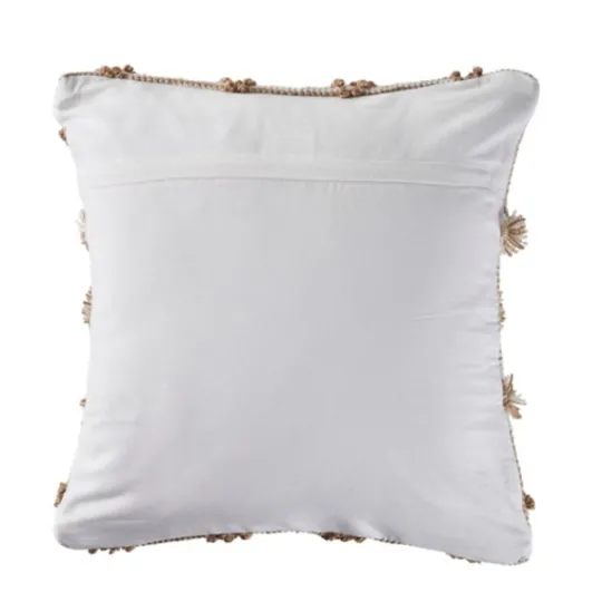 Kirkland's Home Neutral Geometric Pom Pom Pillow- Pillows