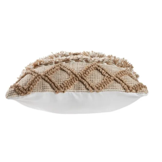 Kirkland's Home Neutral Geometric Pom Pom Pillow- Pillows