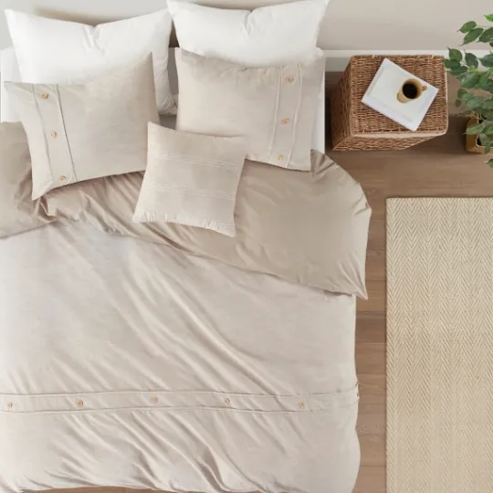 Kirkland's Home Neutral Holland 5-Pc. Full/Queen Comforter Set- Comforters