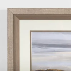 Kirkland's Home Neutral Horizon Landscape Framed Art Print- Framed Art