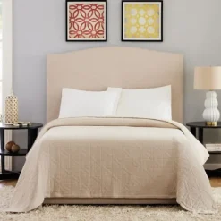 Kirkland's Home Neutral Maren Full/Queen Bed Blanket- Bedspreads & Coverlets