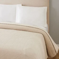 Kirkland's Home Neutral Maren Full/Queen Bed Blanket- Bedspreads & Coverlets