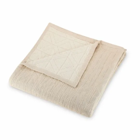 Kirkland's Home Neutral Maren King Bed Blanket- Bedspreads & Coverlets