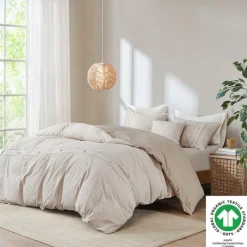 Kirkland's Home Neutral Oversized 3-Pc. King Duvet Cover Set- Duvets