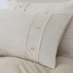 Kirkland's Home Neutral Oversized 3-Pc. Queen Duvet Cover Set- Duvets