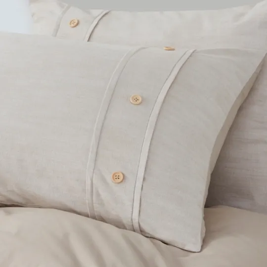 Kirkland's Home Neutral Oversized 3-Pc. Queen Duvet Cover Set- Duvets
