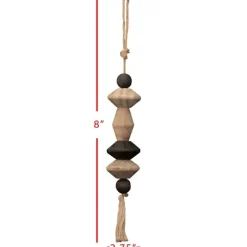 Kirkland's Home Neutral Southwest Wood Bead Tassel- Decorative Accents