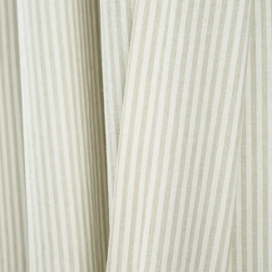 Kirkland's Home Neutral Vintage Stripe Curtain Panel Set, 95 In.- Curtains & Drapes