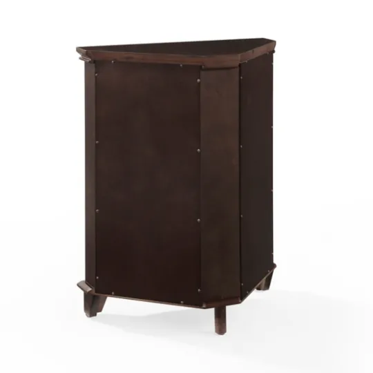 Kirkland's Home Nikki Dark Wooden Corner Cabinet- Bathroom Furniture
