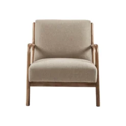 Kirkland's Home Nolan Cream Mid-Century Accent Chair- Accent Chairs