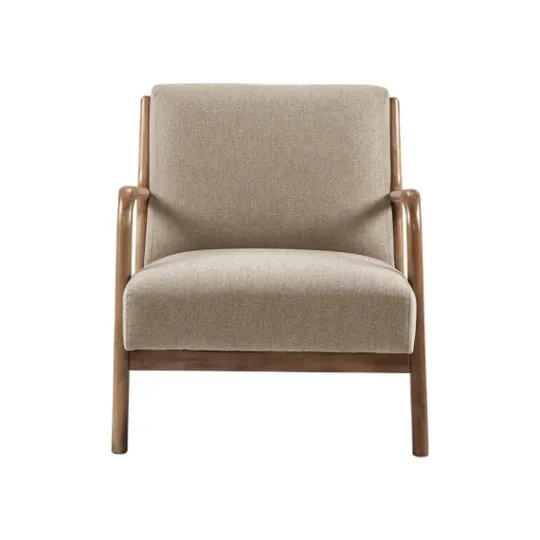 Kirkland's Home Nolan Cream Mid-Century Accent Chair- Accent Chairs