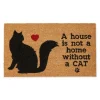 Kirkland's Home Not Home Without A Cat Coir Doormat- Doormats