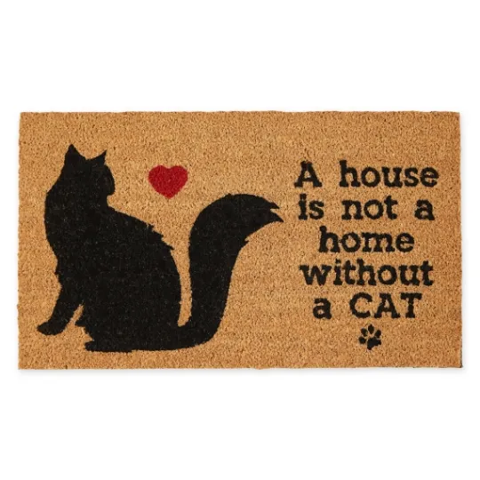 Kirkland's Home Not Home Without A Cat Coir Doormat- Doormats