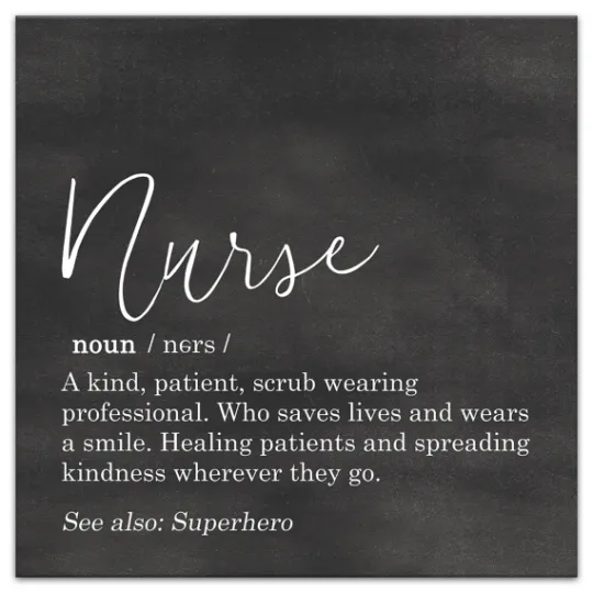 Kirkland's Home Nurse Definition Canvas Art Print- Wall Quotes & Signs