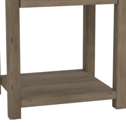 Kirkland's Home Oak Bailie Wooden Side Table- Accent & End Tables