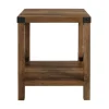Kirkland's Home Oak Industrial X-Frame Accent Table- Accent & End Tables
