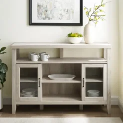 Kirkland's Home Oak Rustic Wood Tv Stand- Tv Stands & Media Consoles