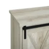 Kirkland's Home Oak Sliding Barn Door Cabinet- Cabinets & Sideboards