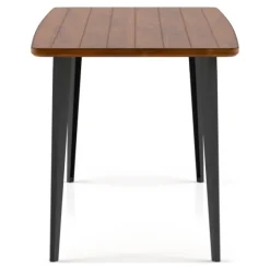 Kirkland's Home Oak Wood And Metal Dining Table- Dining Tables