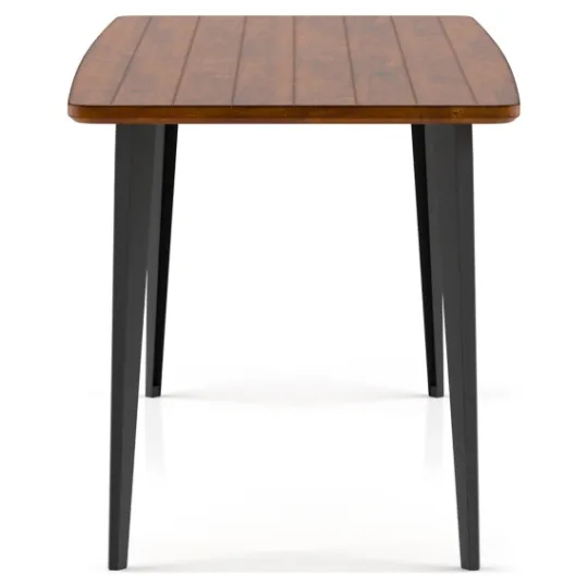 Kirkland's Home Oak Wood And Metal Dining Table- Dining Tables