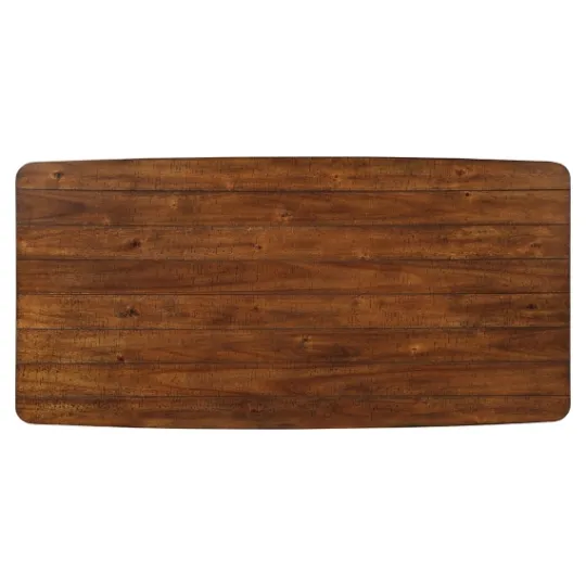 Kirkland's Home Oak Wood And Metal Dining Table- Dining Tables