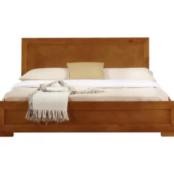 Kirkland's Home Oak Wood King Platform Bed And 2-Nightstand Set- Beds & Headboards