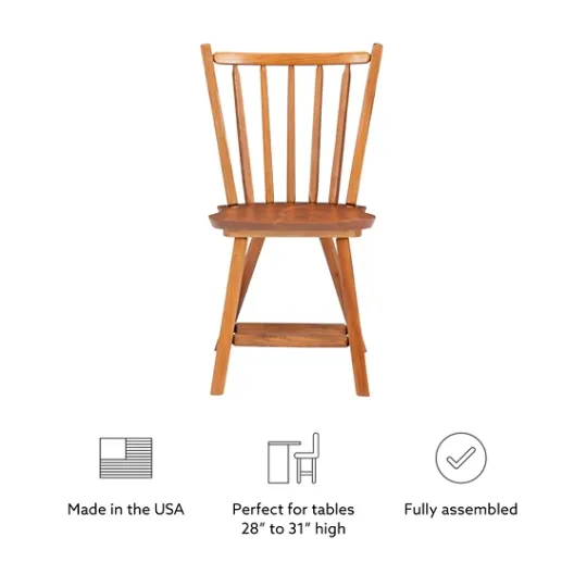 Kirkland's Home Oak Wood Spindle Back Dining Chairs, Set Of 2- Dining Chairs