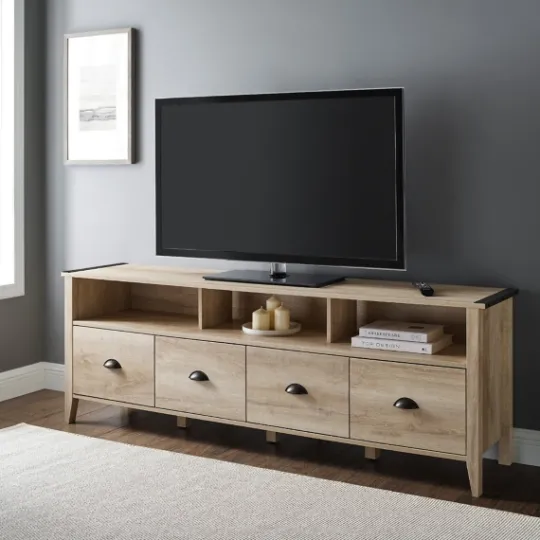 Kirkland's Home Oak Wood Tv Console- Tv Stands & Media Consoles