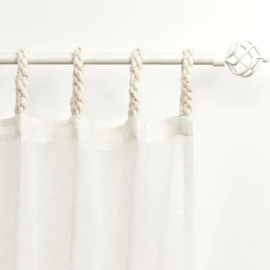 Kirkland's Home Oatmeal Braided 2-Pc. Curtain Panel Set, 108 In.- Curtains & Drapes