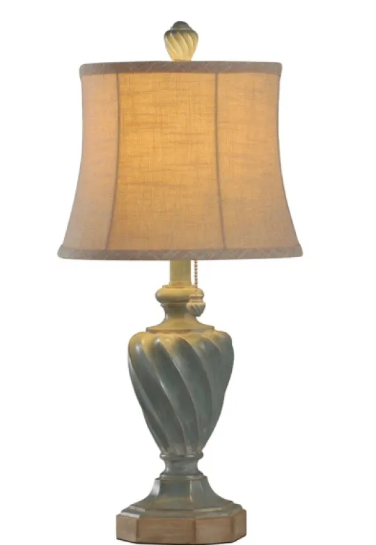 Kirkland's Home Ocean Blue And Gold Table Lamp- Table Lamps