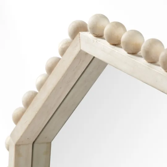Kirkland's Home Octagon Beaded Edge Framed Wall Mirror- Framed Mirrors