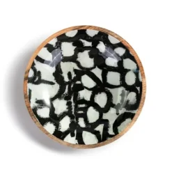 Kirkland's Home Off White And Black Hanging Bowl Wall Plaque- Wall Plaques