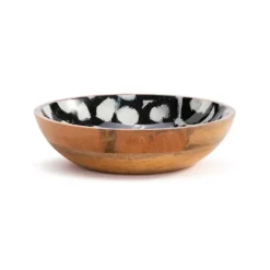 Kirkland's Home Off White And Black Hanging Bowl Wall Plaque- Wall Plaques