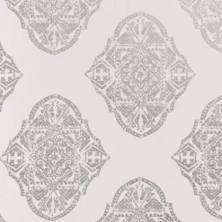 Kirkland's Home Off White Metallic Curtain Panel Set, 96 In.- Curtains & Drapes