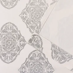 Kirkland's Home Off White Metallic Curtain Panel Set, 96 In.- Curtains & Drapes