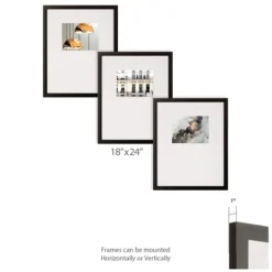 Kirkland's Home Offset Mat 8X10 3-Pc. Gallery Wall Frame Set- Gallery Wall Frames
