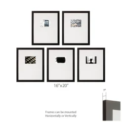 Kirkland's Home Offset Mat 5X7 5-Pc. Gallery Wall Frame Set- Gallery Wall Frames