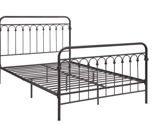 Kirkland's Home Oil Rubbed Bronze Metal Platform Queen Bed- Beds & Headboards