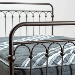 Kirkland's Home Oil Rubbed Bronze Metal Platform Queen Bed- Beds & Headboards