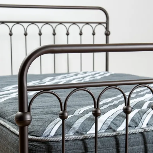 Kirkland's Home Oil Rubbed Bronze Metal Platform Queen Bed- Beds & Headboards