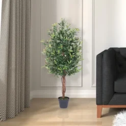 Kirkland's Home Olive Tree In Black Planter, 50 In.- Trees & Topiaries