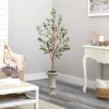 Kirkland's Home Olive Tree In Sandy Urn Planter- Trees & Topiaries